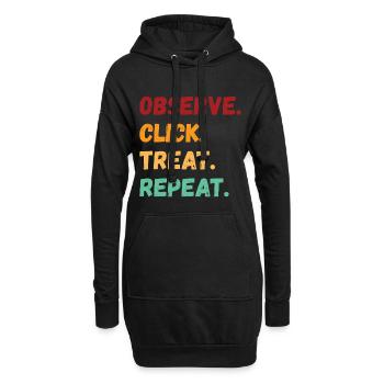 Cliquez sur Traiter la formation des chiens - Sweat-shirt à capuche long Femme - noir - Devant