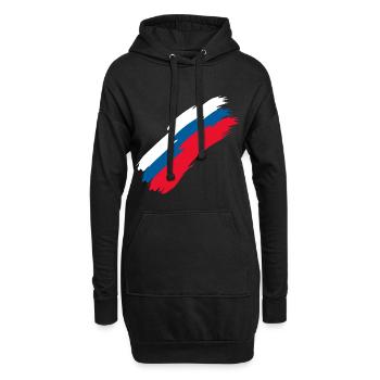 Tschechien - Hoodie-Kleid - Schwarz - Vorne
