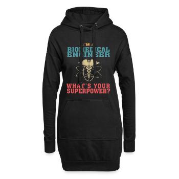Citation amusante en génie biomédical pour le biomédical - Sweat-shirt à capuche long Femme - noir - Devant