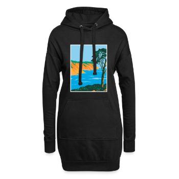 Port-Cros Nationalpark WPA Poster Art Deco - Hoodie-Kleid - Schwarz - Vorne