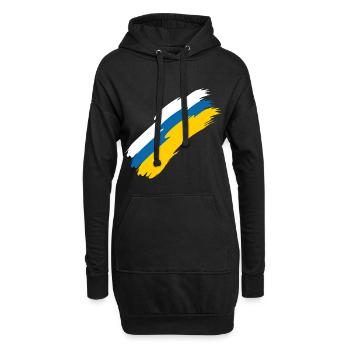 Drapeau des îles Canaries - Sweat-shirt à capuche long Femme - noir - Devant