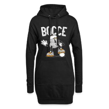 Pétanque Boule de Pétanque Casquette de Noël Boule de Pétanque - Sweat-shirt à capuche long Femme - noir - Devant