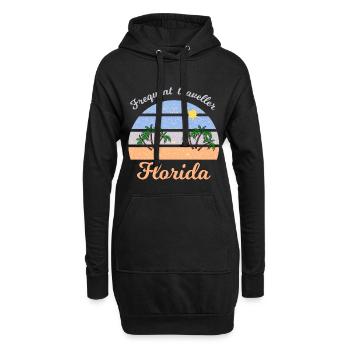 Urlaub in Florida - Hoodie-Kleid - Schwarz - Vorne