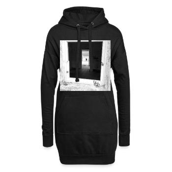 Fenster Nordspanien - Hoodie-Kleid - Schwarz - Vorne