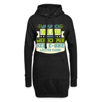 RADFAHREN OHNE AKKU - SPAREN E-BIKE - Hoodie-Kleid - Schwarz - Vorne