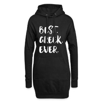 Meilleure femme grecque de tous les temps Meilleure femme grecque de tous les temps - Sweat-shirt à capuche long Femme - noir - Devant