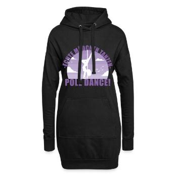 Echte Mädchentanzen Pole Dance! Geschenk - Hoodie-Kleid - Schwarz - Vorne