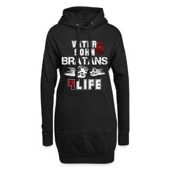Vater und Sohn Bratans fürs Leben Geschenk - Hoodie-Kleid - Schwarz - Vorne