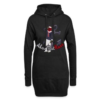 Ahoi MatRose! Segeln & Boot fahren Anker Version - Hoodie-Kleid - Schwarz - Vorne