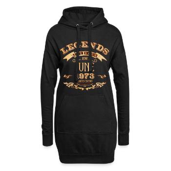 Legends are born in june 1973 - Hoodie Dress - black - Front