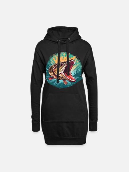 Hecht - Hoodie-Kleid - Schwarz