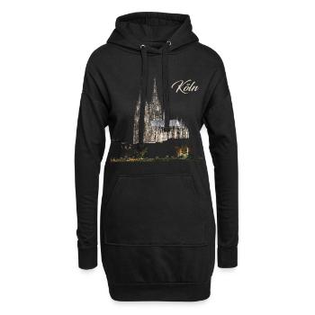 Köln - Hoodie-Kleid - Schwarz - Vorne