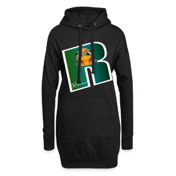 Abschiedsgeschenke Rente Ente - Hoodie-Kleid - Schwarz - Vorne