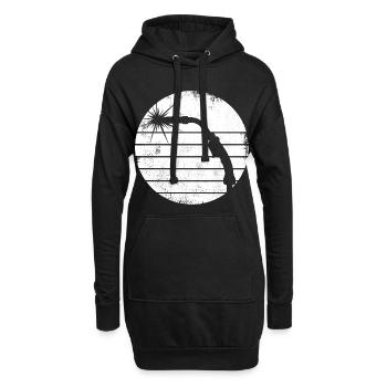 Croquis de baguette de soudage - Sweat-shirt à capuche long Femme - noir - Devant