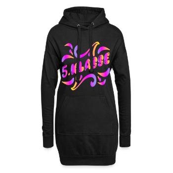 5. Klasse - SCHULWECHSEL - Hoodie-Kleid - Schwarz - Vorne