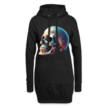 Printflow Skull Halloween - Hoodie-Kleid - Schwarz - Vorne