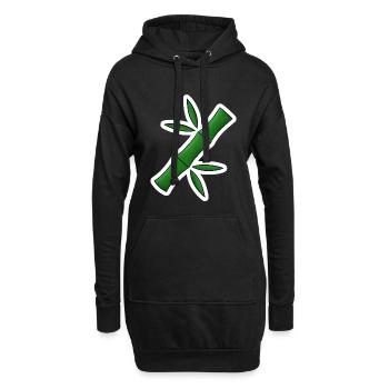 Bambus! - Hoodie-Kleid - Schwarz - Vorne