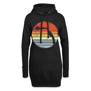 Vintage Welding Machine - Hoodie Dress - black - Front
