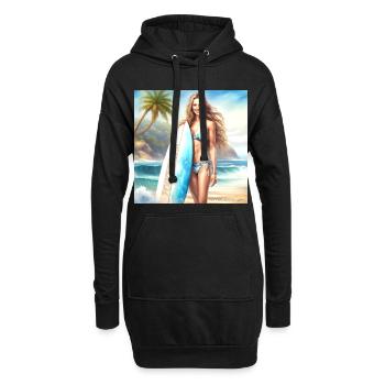 Fille Action Surf 2 - Sweat-shirt à capuche long Femme - noir - Devant