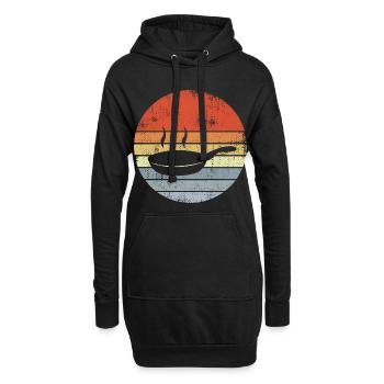 Poêle à frire de cuisson - Sweat-shirt à capuche long Femme - noir - Devant