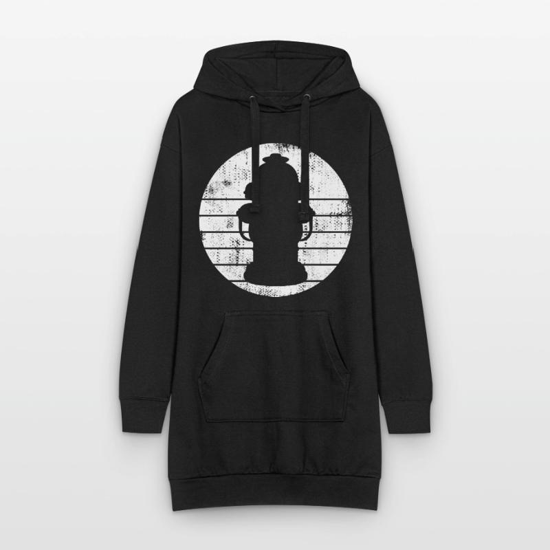 Fire Hydrant Drawing Hoodie Dress