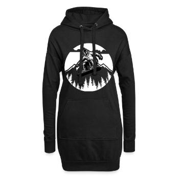 Conception de snowboard de nouvelle génération pour la performance et le style - Sweat-shirt à capuche long Femme - noir - Devant