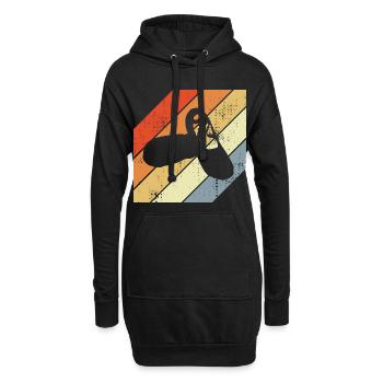 Ballettschuhe Vintage Look - Hoodie-Kleid - Schwarz - Vorne