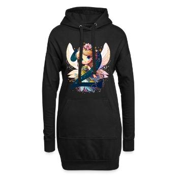 2 Jahre Fee Elfe Geburtstag Geschenk - Hoodie-Kleid - Schwarz - Vorne