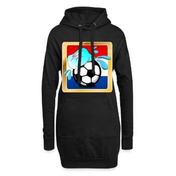 HOLLANDE - FOOTBALL HOT SUMMER PAYS-BAS - Sweat-shirt à capuche long Femme - noir - Devant