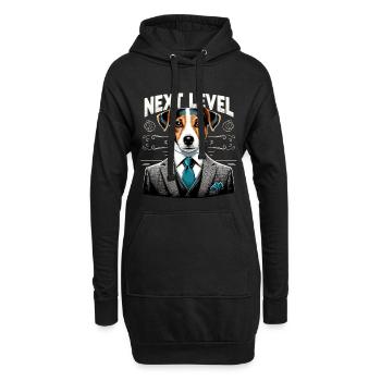 Jack Russell Terrier Anzug Next Level Geschenk - Hoodie-Kleid - Schwarz - Vorne