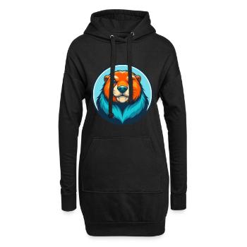 Murmeltier Niedliche Kawaii Cartoon Clipart Tier Haustier Logo - Hoodie-Kleid - Schwarz - Vorne