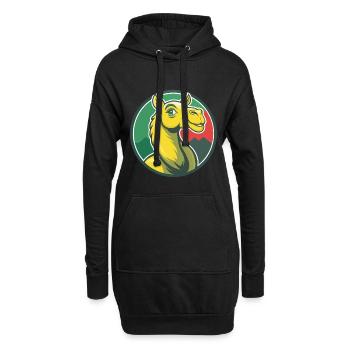 Kamel Niedliche Kawaii Cartoon Clipart Haustier Tier - Hoodie-Kleid - Schwarz - Vorne