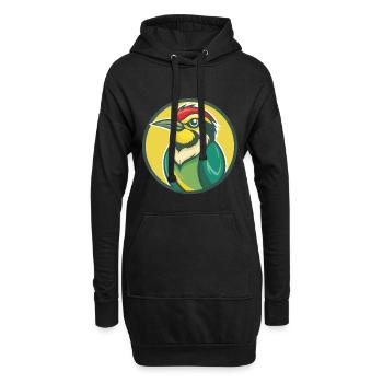 Bienenfresser Niedlich Kawaii Cartoon Clipart Haustier Tier - Hoodie-Kleid - Schwarz - Vorne