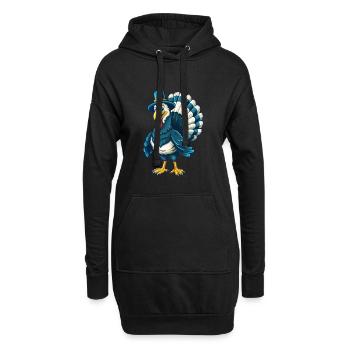 Türkei Cool Kawaii Cartoon Charakter Clipart - Hoodie-Kleid - Schwarz - Vorne