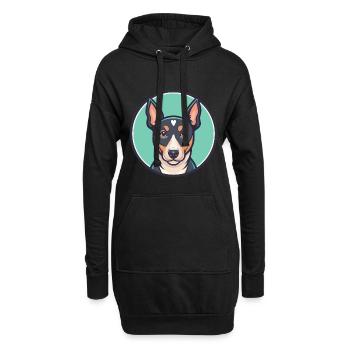Ca Rater Mallorqui Hunderasse Karikatur Kawaii - Hoodie-Kleid - Schwarz - Vorne