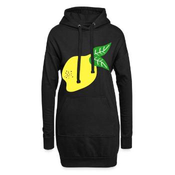 ZITRONE ZITRUSFRÜCHTE - Hoodie-Kleid - Schwarz - Vorne