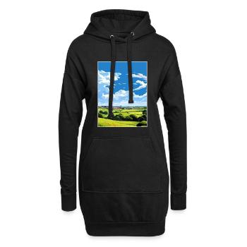 Dedham Vale Aonb Travel Poster Souvenir Paint WPA - Hoodie Dress - black - Front