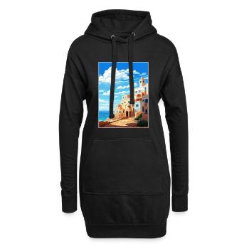 Essaouira Marokko Reise Poster Souvenir Farbe WPA - Hoodie-Kleid - Schwarz - Vorne