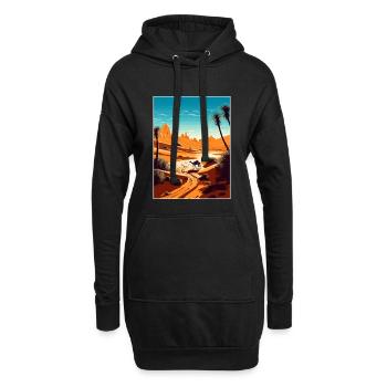 Sahara Wüste Afrika Reise Poster Souvenir WPA - Hoodie-Kleid - Schwarz - Vorne