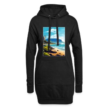 Tafelberg Südafrika Reiseposter Souvenir - Hoodie-Kleid - Schwarz - Vorne