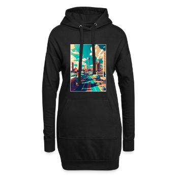 Johannesburg Südafrika Reiseposter Souvenir - Hoodie-Kleid - Schwarz - Vorne