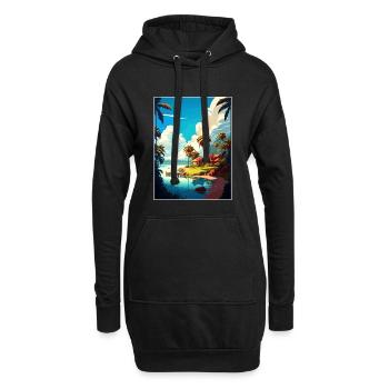 Goa Indien Reise Poster Souvenir Postkarte Malerei - Hoodie-Kleid - Schwarz - Vorne