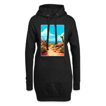 Jujuy Argentinien Reise Poster Souvenir Farbe WPA - Hoodie-Kleid - Schwarz - Vorne