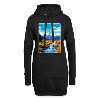 El Chalten Reiseposter Souvenir Postkarte Farbe - Hoodie-Kleid - Schwarz - Vorne