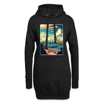 Bangkok Thailand Thai Reise Poster Souvenir WPA - Hoodie-Kleid - Schwarz - Vorne