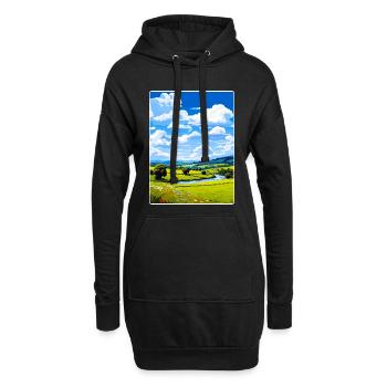 Wye Valley Aonb Reise Poster Souvenir Farbe WPA - Hoodie-Kleid - Schwarz - Vorne
