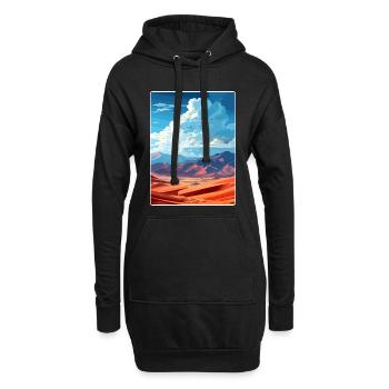 Parc national des Great Sand Dunes, Colorado Travel, WPA - Sweat-shirt à capuche long Femme - noir - Devant