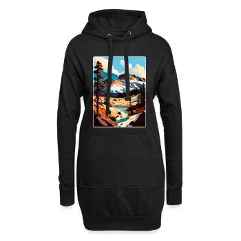 Lassen Volcanic Nationalpark Kalifornien Reisen - Hoodie-Kleid - Schwarz - Vorne