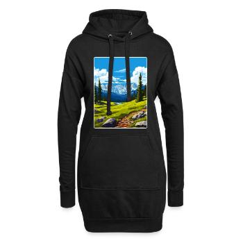 Rocky Mountain Nationalpark Colorado Travel Card - Hoodie-Kleid - Schwarz - Vorne