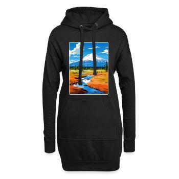 Lassen Volcanic Nationalpark Kalifornien Reisen - Hoodie-Kleid - Schwarz - Vorne